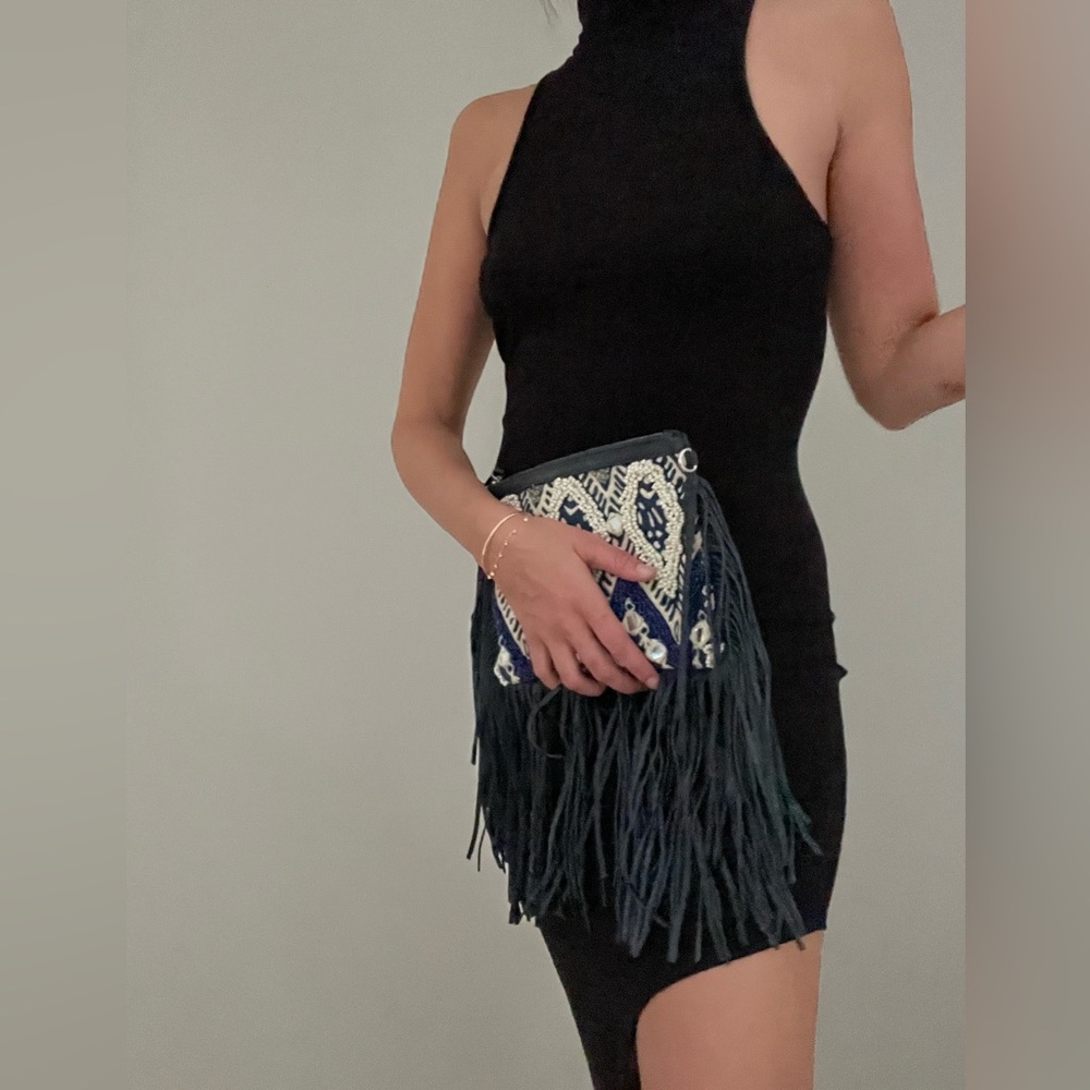 Rebecca Minkoff Fringe Clutch Purse